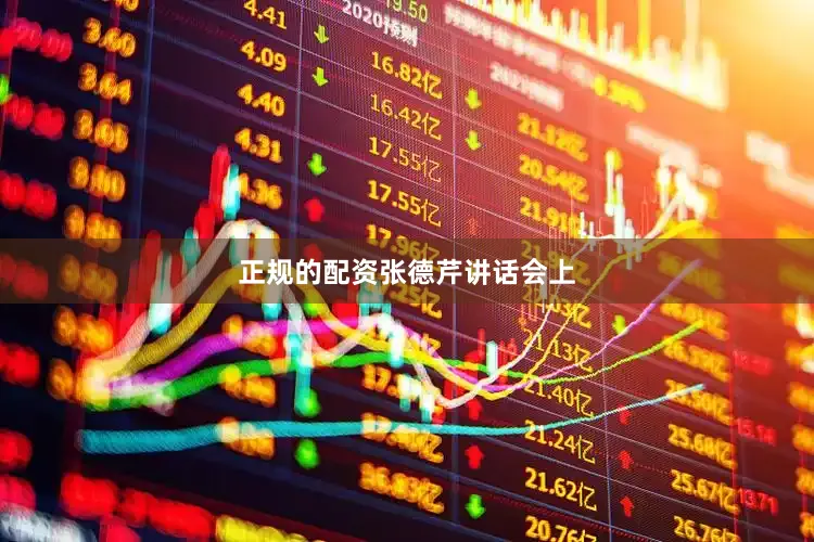 正规的配资　　张德芹讲话　　会上